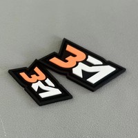 Fabrication OEM, patch en caoutchouc personnalisé avec logo, patchs en PVC souple 2D en relief pour vêtements
