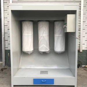 เตาอบเคลือบผงอุตสาหกรรม/บูธเคลือบผงแบบมืออาชีพ ได้รับการรับรองมาตรฐาน CE บูธพ่นสีเหล็กใหม่พร้อมส่วนประกอบหลักของเครื่องยนต์ - Product Image 6