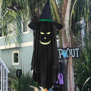 2026 Halloween New Ghost Luminous <b>Wizard</b> <b>Hat</b> Decoration Hanging Decoration Outdoor Scene Decoration Wholesale - Product Image 6