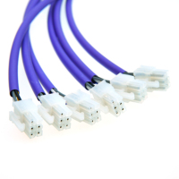 Kabel Data MDB Berkualitas Tinggi Terlindung Molex 39012060 6P untuk Mesin Penjual Otomatis
