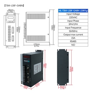 มอเตอร์ HLTNC 110ST-M06020+T3L-L30F-RABF สามเฟส 1.2 กิโลวัตต์ 220 โวลต์ 2000 รอบต่อนาที 6 นิวตันเมตร IP65 สำหรับเครื่องมือและเราเตอร์ - Product Image 1