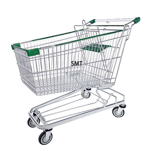 Carrito <span class=keywords><strong>de</strong></span> compras <span class=keywords><strong>de</strong></span> cuatro ruedas <span class=keywords><strong>de</strong></span> metal, carrito <span class=keywords><strong>de</strong></span> supermercado <span class=keywords><strong>de</strong></span> <span class=keywords><strong>segunda</strong></span> <span class=keywords><strong>mano</strong></span> - Product Image 5