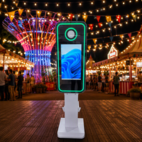Machine de photomaton avec miroir LED de 21,5 pouces, écran tactile et appareil photo reflex numérique pour événements