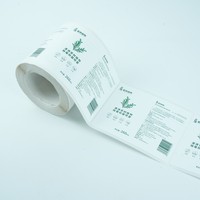 Étiquettes adhésives en vinyle brillant imperméable à l'eau imprimées sur mesure pour bouteilles et contenants de cosmétiques/soins de la peau