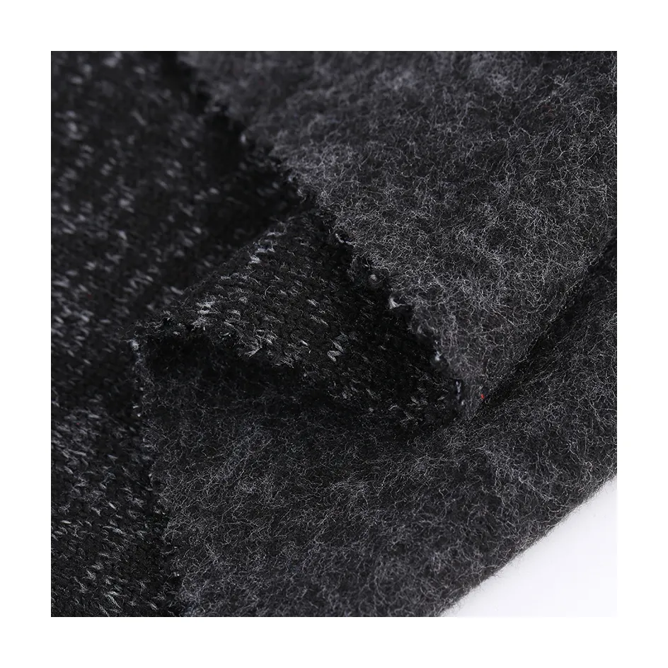 Felpa con cappuccio di alta qualità più venduta maglione per maglieria riscaldante in pile French Terry 100 poliestere tessuto spazzolato leggero per indumento