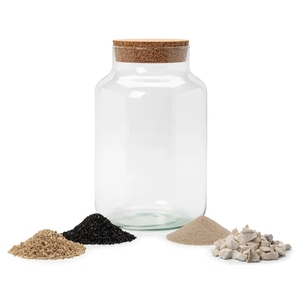 Maß gefertigte mund geblasene DIY-<span class=keywords><strong>Terrarium</strong></span> flasche aus klarem Glas für die Gartenarbeit im Innenbereich mit Kork deckel - Product Image 2