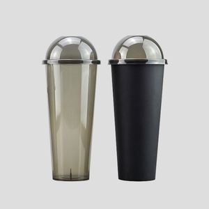 Custom <b>Reusable</b> 12/16/22oz Black <b>Bubble</b> <b>Tea</b> Coffee Single Wall PP Plastic <b>Cups</b> with High Definition Logo Printing Long Neck Yard - Product Image 4