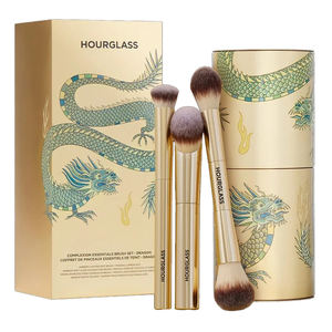 Set Kuas Makeup Kustom Seri Naga dengan Silinder dan Kotak Bulu Vegan Set Kuas Kosmetik Mewah - Product Image 1