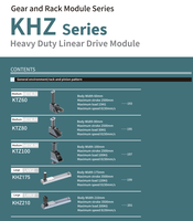 KNK KHZ210 Module linéaire à crémaillère à entraînement par pignon, charge lourde 200 kg, pour système de portique multi-axes et robot à structure portique
