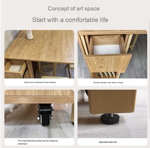 <span class=keywords><strong>Table</strong></span> à manger pliante FYZK, <span class=keywords><strong>extensible</strong></span>, pour petit appartement, rangement, meubles de cuisine, 4 places, moderne, fabricant OEM, sur mesure - Product Image 4