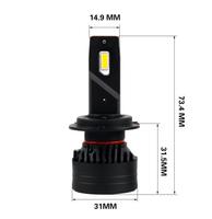 Ampoule de phare LED F3 H11 45W 6063LM 6000K Haute Luminosité Remplacement de Phare de Voiture Amélioration de l'Éclairage Automobile Pièces de Rechange Après-Vente