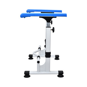 Barra de apoyo para inodoro, aleación de aluminio, antideslizante, sin taladro, soporte para baño para mujeres embarazadas, uso doméstico, estilo moderno azul y blanco - Product Image 3