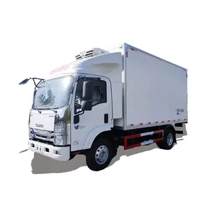 Japan Isuzu Nieuw Of Gebruikt 4*2 18cbm Bevroren Vlees Vriezer Vrachtwagen Koelkast Vrachtwagens Te Koop