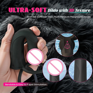 Vibrador Anal de Doble Anillo con Textura 3D Certificado por la CE, 10 Modos de Vibración, Masajeador de Punto G de Silicona, Juguete Sexual para Adultos - Product Image 3