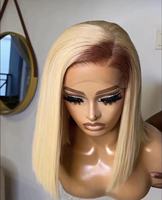 Pelucas al por mayor de cabello humano 100% virgen, doblemente estirado, liso, con cutícula alineada, 13x4 HD Lace Front para mujeres afroamericanas