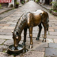 Statue d'animal en métal pour l'aménagement extérieur, sculpture de cheval en bronze, vente directe d'usine, personnalisable, grande taille, best-seller, SUYUAN Casting