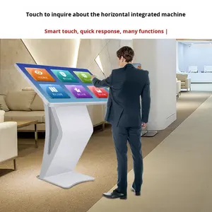 壁に取り付けられたインタラクティブホワイトボード10ポイントタッチ4K 65インチ広告ディスプレイAndroid 11ブラックメタルフレーム屋内用 - Product Image 3