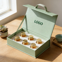 Boîte cadeau de luxe en papier spécial avec logo personnalisé ISO9001, emballage avec insert personnalisé pour pot de miel, boîte vide avec logo