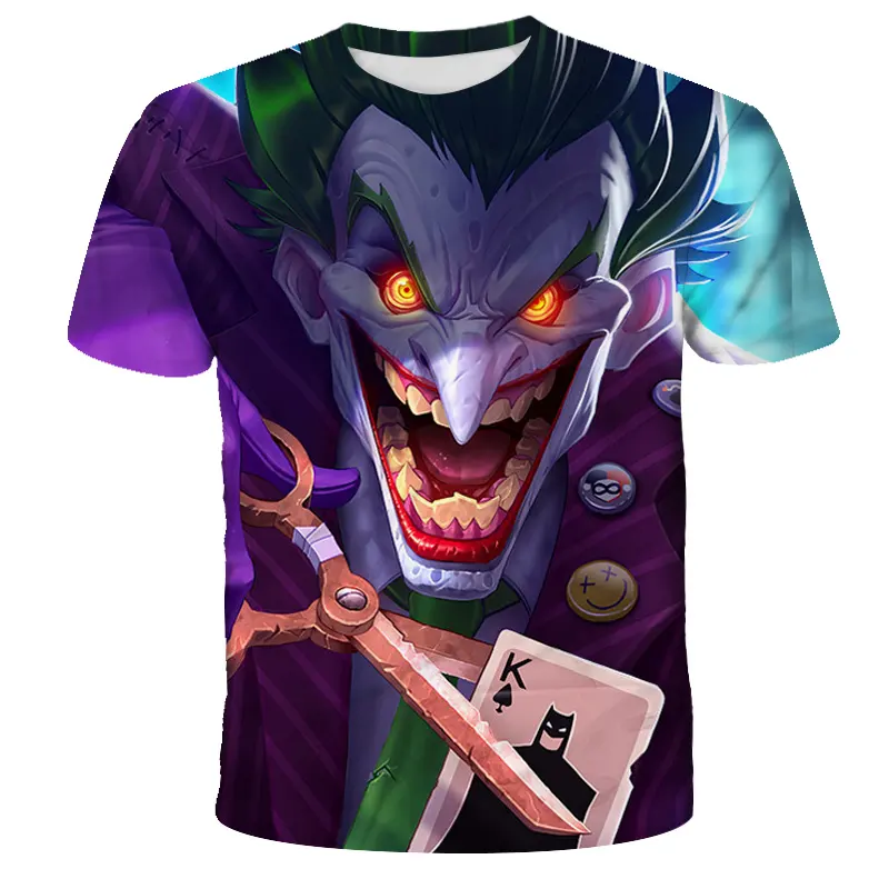 Camisa com estampa digital de 3d, camiseta solta e casual de manga curta para homens e mulheres, comércio externo europeu e americano