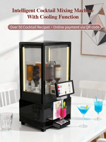 Distributeur de boissons mobile multi-bar, refroidisseur automatique de tequila à 8 bouteilles, refroidisseur de liqueur froide, machine à glaçons