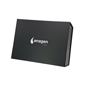 Luxury Recyclable <b>Black</b> Paper Cardboard Gift <b>Box</b> with Magnetic Flip Closure Matt Lamination Sponge Liner Eco-Friendly Packaging - Product Image 3