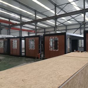 Casa Prefabricada <span class=keywords><strong>de</strong></span> Bajo Costo Tipo Z, Plegable, con Estructura <span class=keywords><strong>de</strong></span> Acero Resistente, Económica, Resistente a la Intemperie, Contenedor, Oficina Contemporánea Pequeña - Product Image 5