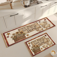 Tapis de sol de cuisine moderne en boue de diatomée tissée, ultra-absorbant, séchage rapide, antidérapant, 0,3 cm d'épaisseur, pour entrée de maison et évier