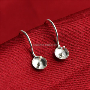 Shinsse38 — <span class=keywords><strong>boucle</strong></span> <span class=keywords><strong>d</strong></span>'oreilles <span class=keywords><strong>en</strong></span> <span class=keywords><strong>argent</strong></span> 925 Sterling, bijoux, <span class=keywords><strong>crochet</strong></span> <span class=keywords><strong>pour</strong></span> perles semi-percées - Product Image 2