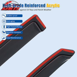 For Ford F-150 Standard Cab 04-08 2PCS In-channel <b>Window</b> Visor Rain Vent <b>Shade</b> - Product Image 4