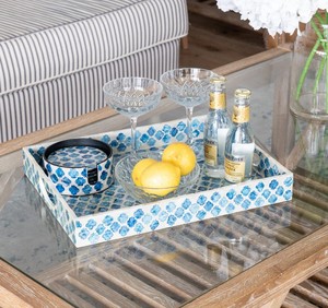 ถาดใส่ capiz ฝังมุกสำหรับตกแต่งบ้านร้านอาหารถาดอเนกประสงค์ - Product Image 5