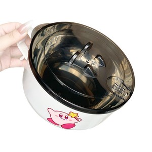 Bol de nouilles instantanées Kirby avec couvercle 500 ml, hermétique, design cartoon, pour étudiants en résidence et cantines - Product Image 3