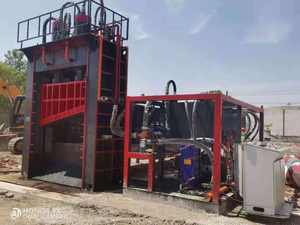 בלני דחיסה מתכת באיכות גבוהה 1000 קומפקטור גרוטאות מתכת עם 2 צירים - Product Image 2