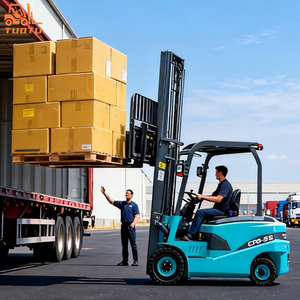 מלגזה חשמלית מלאה 2.5 טון עד 5 טון קיבולת, גובה הרמה 3 מטר עד 5 מטר, מלגזה חשמלית ישיבה למכירה - Product Image 5