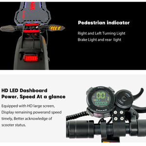 Trottinette Électrique Pliable Haute Puissance 2400W (2*1200W) 48V à Deux Roues, Livraison Gratuite UE/Royaume-Uni, Rapide 55 X6 - Product Image 4