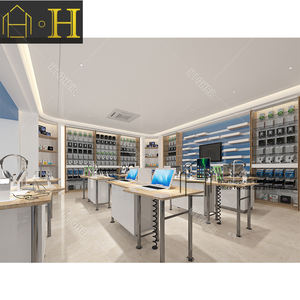 Демонстрационный компьютерный стол на заказ, современный компьютерный магазин, дизайн интерьера, ПК, магазины, розничная продажа, демонстрация ноутбука - Product Image 1