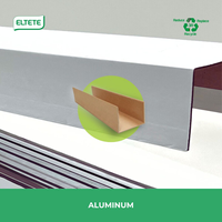 Protecteur d'angle en carton en forme de U, protection de bord pour emballage, 100 % recyclable, imperméable, blanc/marron pour