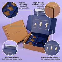 Cajas de Embalaje Rosas, Cajas de Cartón para Envío Personalizadas, Cajas de Papel para Correo, Cajas con Tira Desprendible