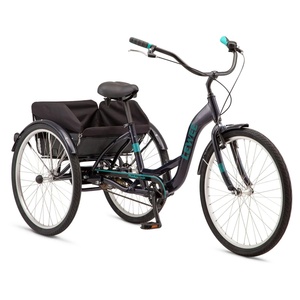 LEWEE caldo vecchio stile 26 pollici triciclo <span class=keywords><strong>per</strong></span> adulti Single Speed telaio in alluminio bicicletta 3 ruote tre ruote bicicletta <span class=keywords><strong>per</strong></span> anziani - Product Image 1