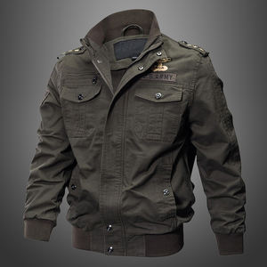 Chaqueta Bomber Clásica Moderna para Hombre, Estilo Camuflaje, Corte Holgado, Formal, Resistente al Viento, de Poliéster/Algodón, para Primavera - Product Image 2