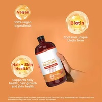 En stock, gouttes liquides multivitaminées, compléments alimentaires pour la croissance des cheveux et les soins de la peau, non destiné aux femmes enceintes, sans danger pour les adultes