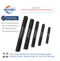 Échantillon gratuit vente chaude DIN835 goujon à double tête en acier inoxydable haute résistance de haute qualité pour la construction