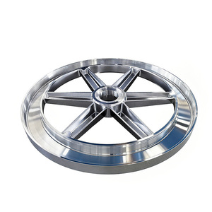 Top Cup Metal Aluminum Alloy Wheel Hub DZ-WJ Silver Die Casting For Metallurgy Applications - Product Image 1