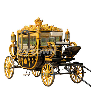 2026 Carrosse Royal Électrique Sans Chevaux à 4 Roues, Véhicule de Mariage et de Visite Touristique avec 2 à 4 Places - Product Image 2
