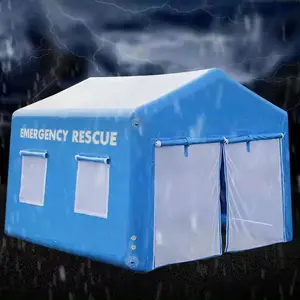 Fast delivery ultralight inflatable emergency shelters water proof unhcr disaster used inflatable relief tent in pakistan