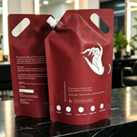 Pochette à bec verseur recyclable avec logo personnalisé pour savon liquide, huile corporelle, lotion, crème pour les mains, emballage de produits de soin de la peau