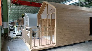 Tiny House préfabriquée en <span class=keywords><strong>bois</strong></span> moderne de luxe Magic Core avec structure en acier, utilisation hôtelière, installation sur site - Product Image 6