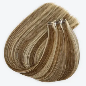 Fangcun 100% Maagdelijke Cuticula Uitgelijnd Haar Menselijk Haar Inslag Volledige Cuticula Dubbel Getrokken Machine Inslag Haarverlenging