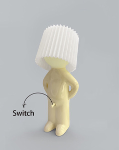 Lampe de table créative un peu timide, petites veilleuses, lampe de bureau Mr.P Shy Boy, veilleuses amusantes pour garçon coquin - Product Image 3