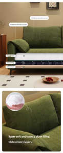 Canapé sectionnel inclinable moderne 2 places en velours côtelé <span class=keywords><strong>vert</strong></span>, confortable pour salon, centre commercial, villa - Vente chaude - Product Image 5
