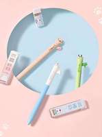 Crayon mécanique automatique Lopet 0,5 mm au design panda mignon et tendance, assurant une écriture fluide, impression numérique, anti-casse